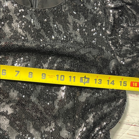 ANTONIO MELANI Black Sequin Blouse - Picture 4 of 9